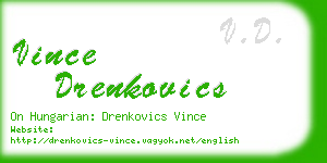 vince drenkovics business card